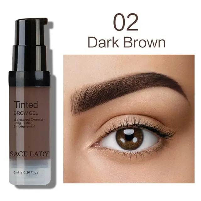 SACE LADY Henna Eyebrow Dye Gel Waterproof Makeup Shadow For Eye Brow Wax Long Lasting Tint Shade Make Up Paint Pomade Cosmetic