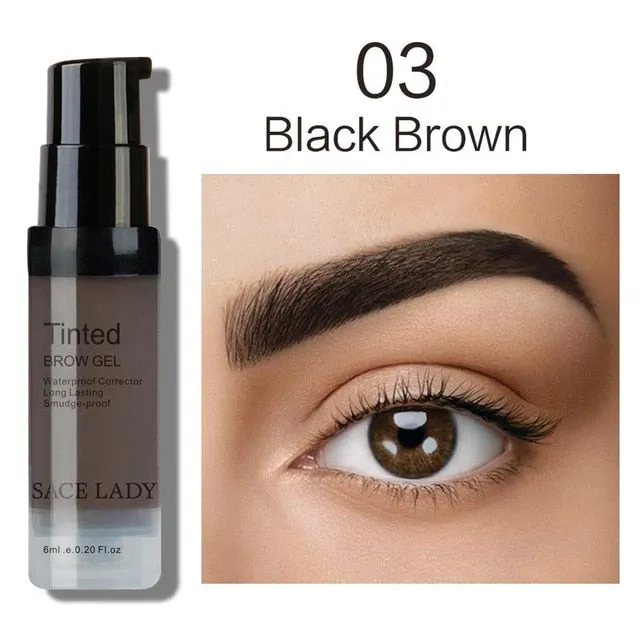 SACE LADY Henna Eyebrow Dye Gel Waterproof Makeup Shadow For Eye Brow Wax Long Lasting Tint Shade Make Up Paint Pomade Cosmetic