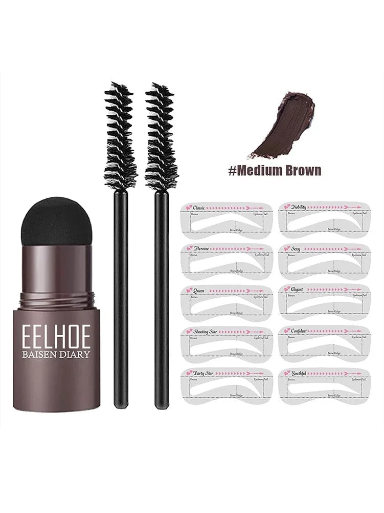 VIP Professional One Step Eyebrow Stamp Shaping Set Enhancer Waterproof Makeup Beauty Products For Women Eye Brow Templates