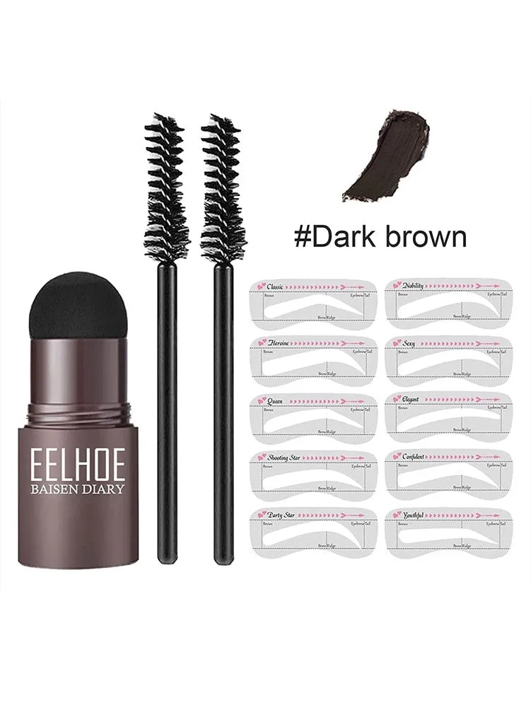 VIP Professional One Step Eyebrow Stamp Shaping Set Enhancer Waterproof Makeup Beauty Products For Women Eye Brow Templates