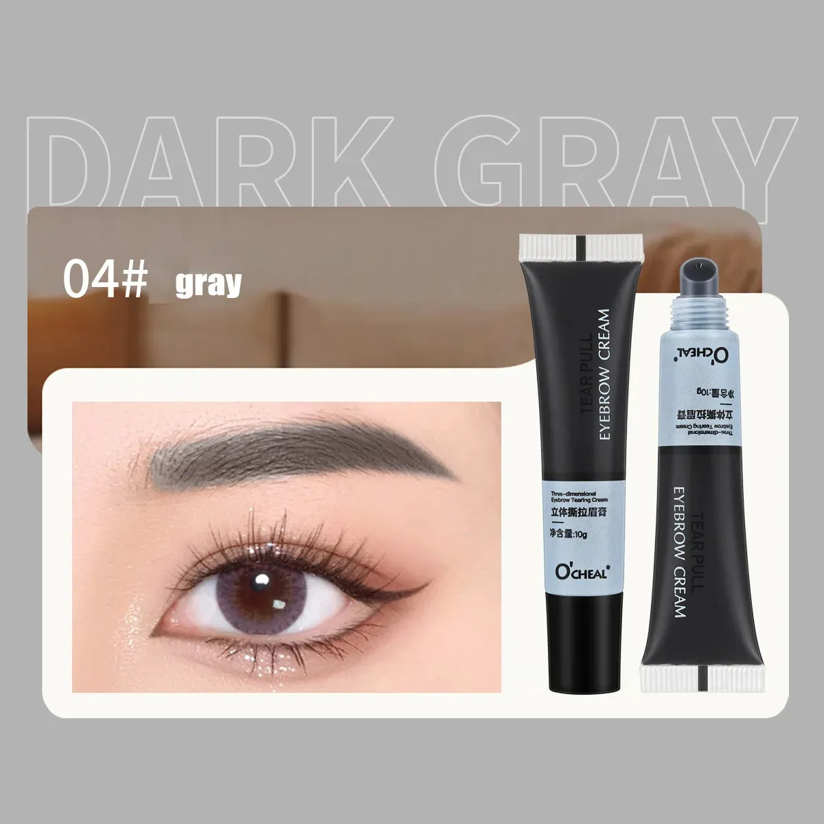 Yeknu Professional Henna Eyelash Eyebrow Dye Tint 15-minute Fast Tint Easy Dye Gel Eyelash Brown Black Color Tint Kit